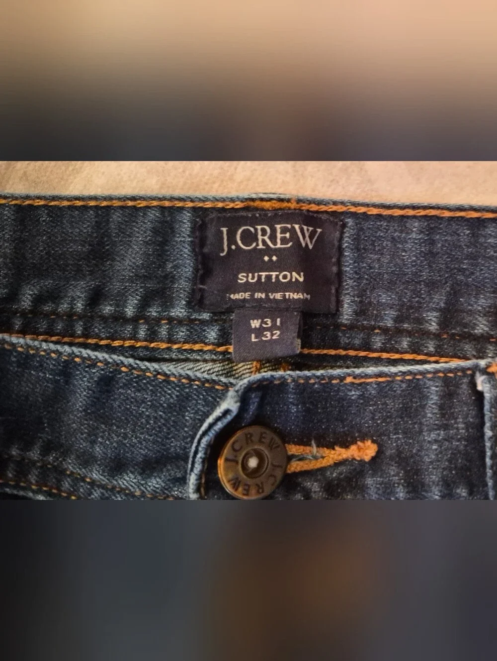 J. Crew Men’s Dark Indigo Straight Jeans